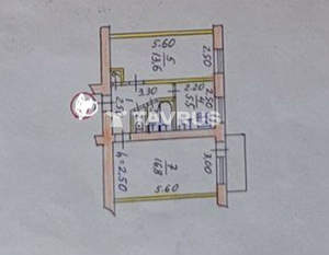 2-к квартира, вторичка, 45м2, 5/5 этаж