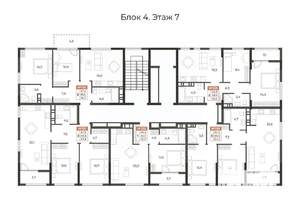 2-к квартира, вторичка, 64м2, 7/8 этаж