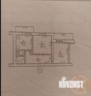 2-к квартира, вторичка, 52м2, 2/9 этаж