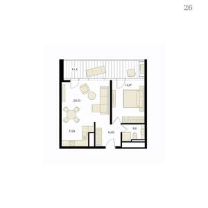 2-к квартира, вторичка, 59м2, 6/12 этаж