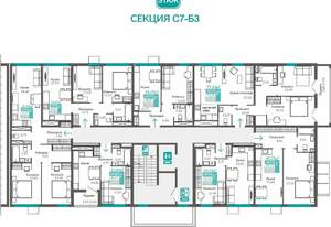 1-к квартира, вторичка, 46м2, 2/9 этаж