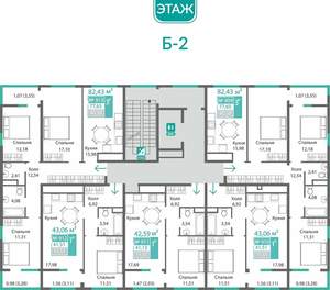 3-к квартира, вторичка, 78м2, 9/9 этаж