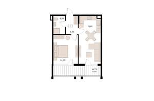 1-к квартира, вторичка, 48м2, 8/8 этаж