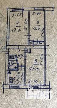 3-к квартира, вторичка, 61м2, 2/5 этаж
