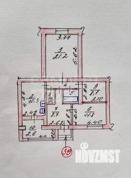 3-к квартира, вторичка, 72м2, 1/6 этаж
