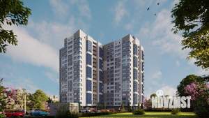 1-к квартира, строящийся дом, 45м2, 13/16 этаж