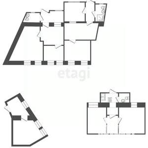 6-к квартира, вторичка, 126м2, 1/1 этаж