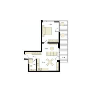 2-к квартира, вторичка, 60м2, 6/12 этаж