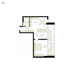 2-к квартира, вторичка, 63м2, 11/12 этаж