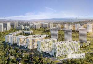 1-к квартира, строящийся дом, 47м2, 9/9 этаж