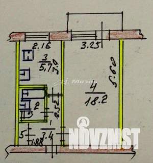 1-к квартира, вторичка, 31м2, 2/5 этаж