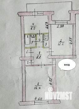 2-к квартира, вторичка, 54м2, 5/5 этаж