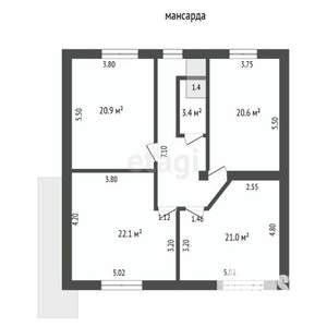 6-к квартира, вторичка, 197м2, 2/2 этаж