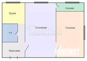 2-к квартира, вторичка, 40м2, 1/2 этаж