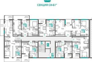 2-к квартира, вторичка, 70м2, 6/9 этаж