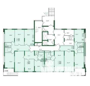 2-к квартира, вторичка, 65м2, 1/19 этаж