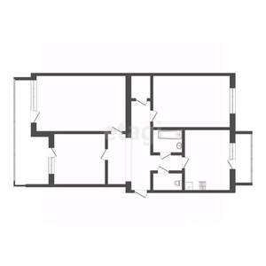 3-к квартира, вторичка, 71м2, 4/5 этаж