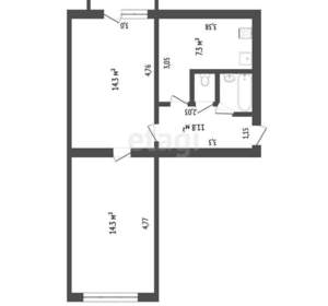2-к квартира, вторичка, 44м2, 2/5 этаж
