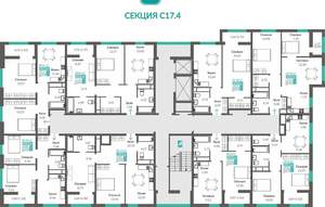 2-к квартира, вторичка, 58м2, 3/16 этаж