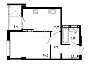 1-к квартира, вторичка, 36м2, 5/16 этаж