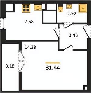 3-к квартира, вторичка, 88м2, 8/16 этаж