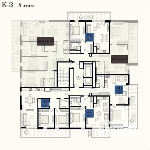 3-к квартира, вторичка, 84м2, 8/12 этаж