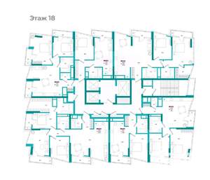 2-к квартира, вторичка, 67м2, 18/24 этаж